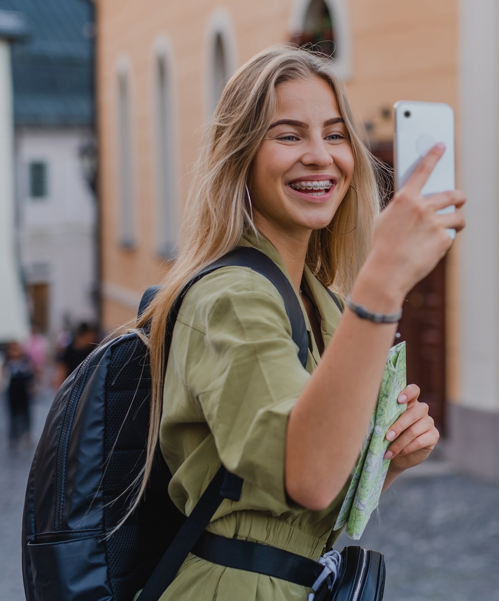 girl smiling